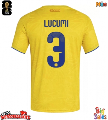 Colombia Jhon Lucumi #3 Replica Home Stadium Shirt World Cup 2026 Short Sleeve